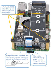 Load image into Gallery viewer, X1001 Top-Mounted PCIe to NVMe SSD Expansion Shield for Raspberry Pi 5