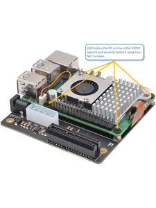 X1010 PCIe x4 Extension Board for Raspberry Pi 5