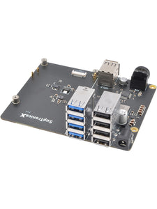 X1013 PCIe to 10-Port USB Hub for Raspberry Pi 5