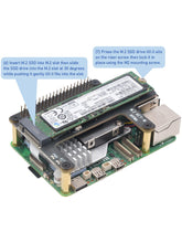Load image into Gallery viewer, X1015 Top-Mounted PCIe to NVMe SSD Expansion Shield for Raspberry Pi 5