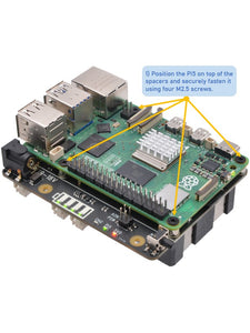 X1205 Dual 21700 UPS Expansion Board for Raspberry Pi 5