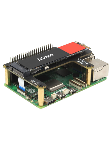 X1015 Top-Mounted PCIe to NVMe SSD Expansion Shield for Raspberry Pi 5