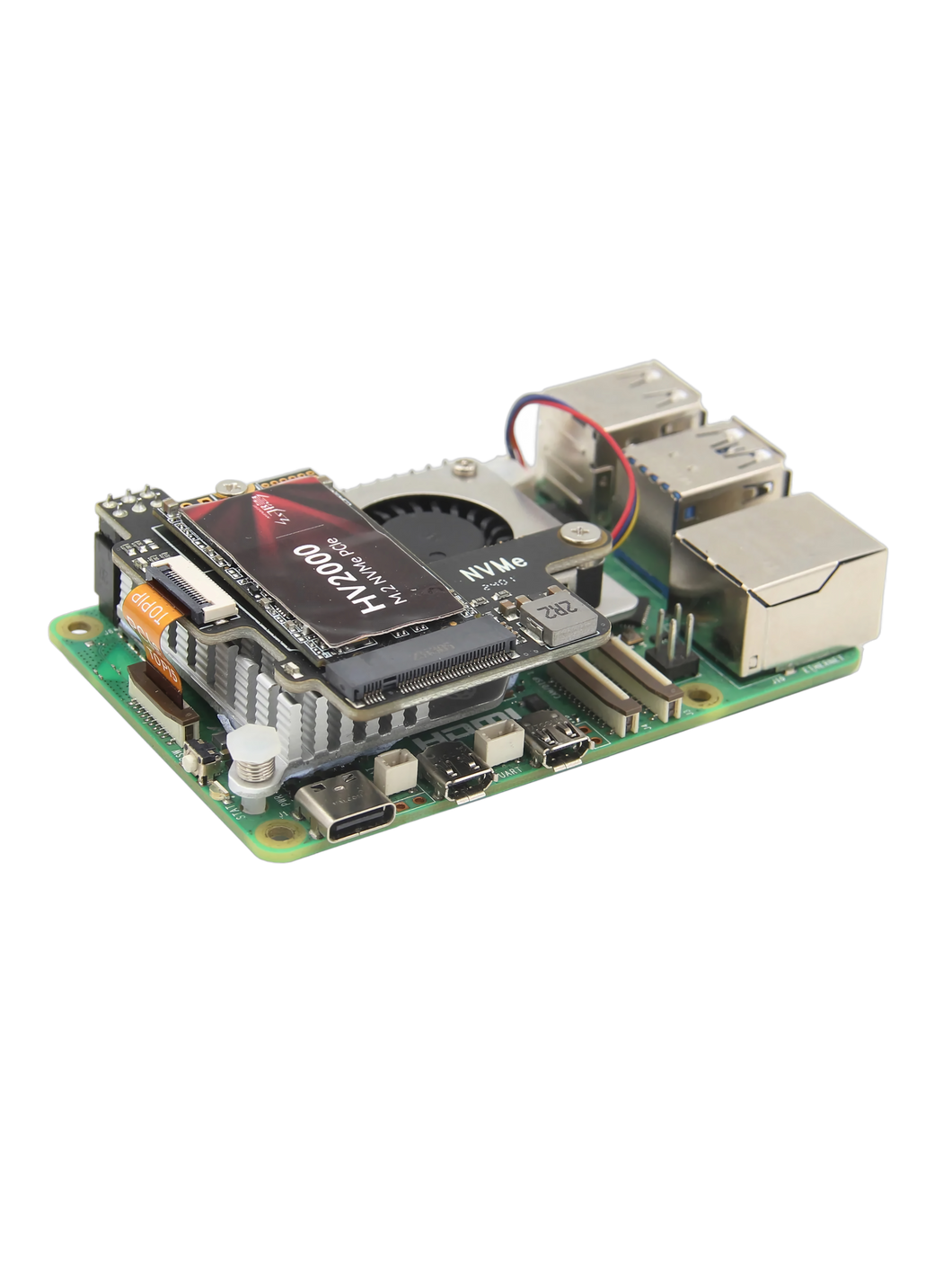 X1003 PCIe to NVMe 2242 SSD Expansion Board for Raspberry Pi 5