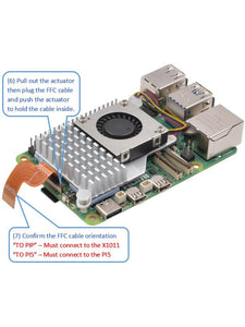 X1008 PCIe to SATA HDD/SSD Shield for Raspberry Pi 5