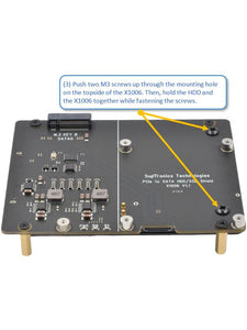 X1006 PCIe to SATA/M.2 SSD Shield for Raspberry Pi 5